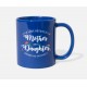 Mother Daughter Distance Royal Blue Mugs